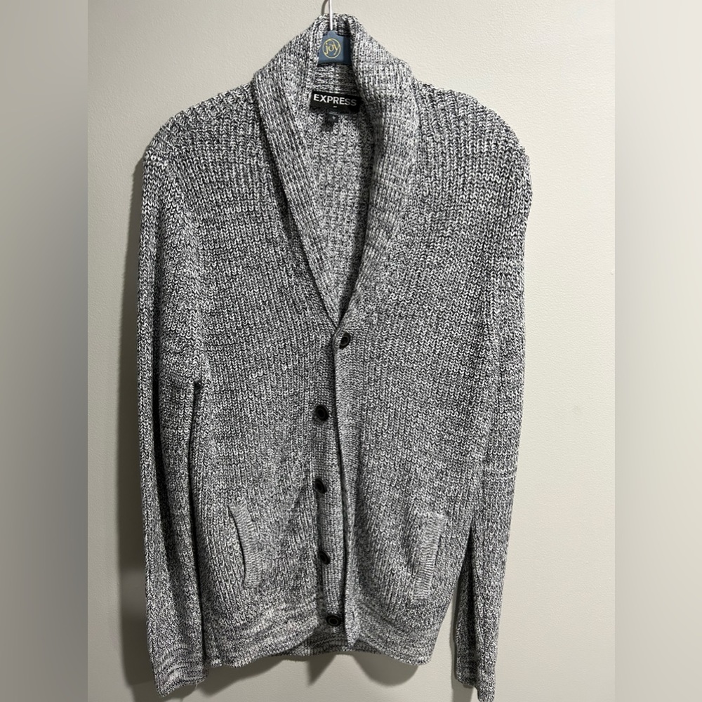 Express grey cardigan size Large